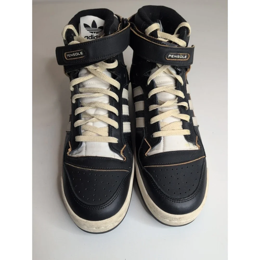 Adidas High Top Pensole Rare Sneakers Black Yellow GW9636 Mens 11.5